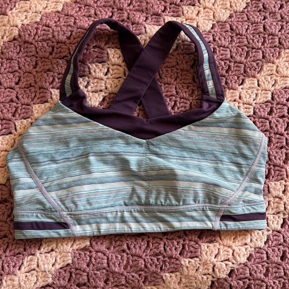 lululemon athletica Blue and Purple Sports Bra
